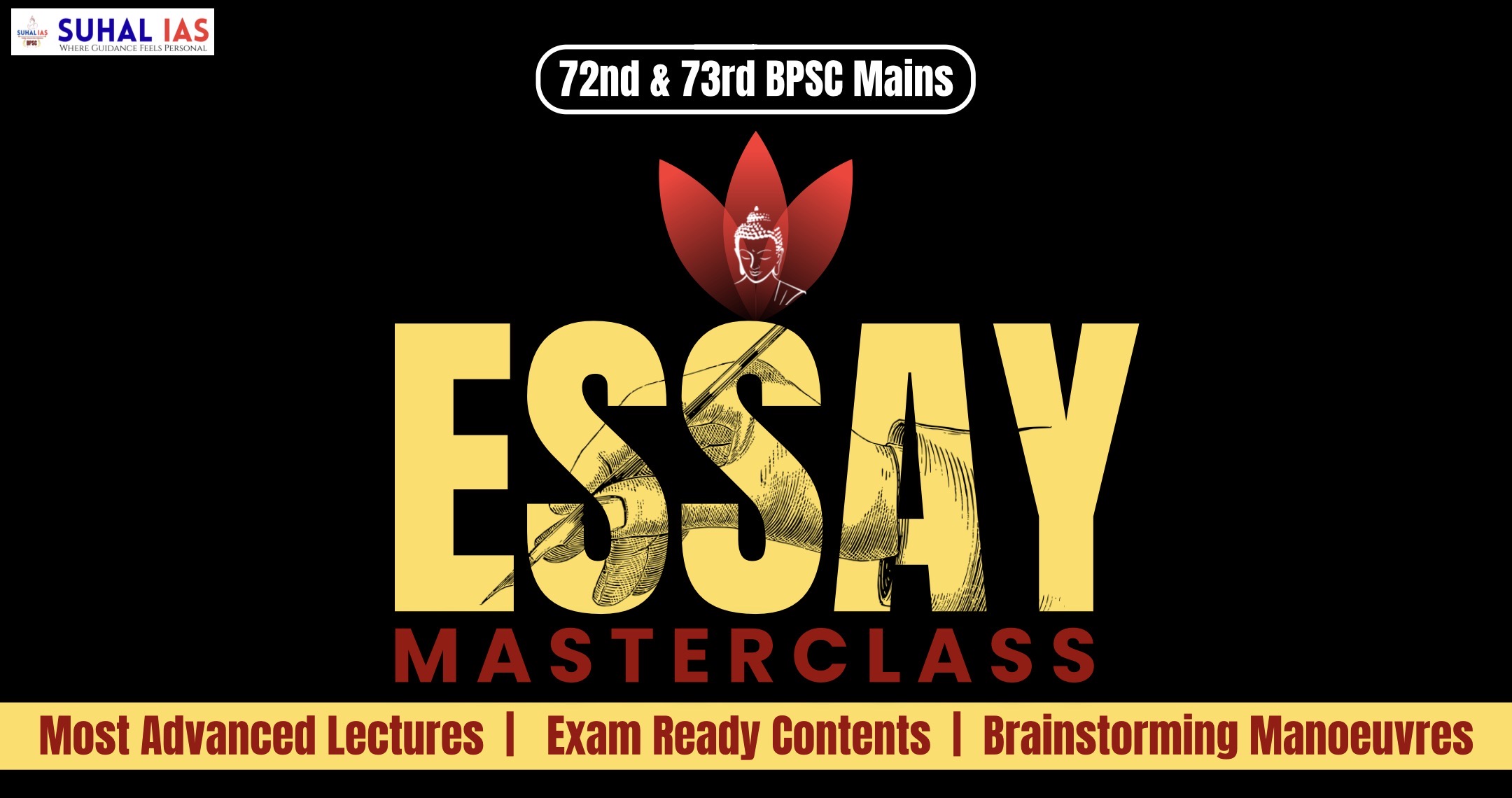 ESSAY MasterClass with SURAJ JHA — Learn the Art of Essay Brainstorming & Drilling
