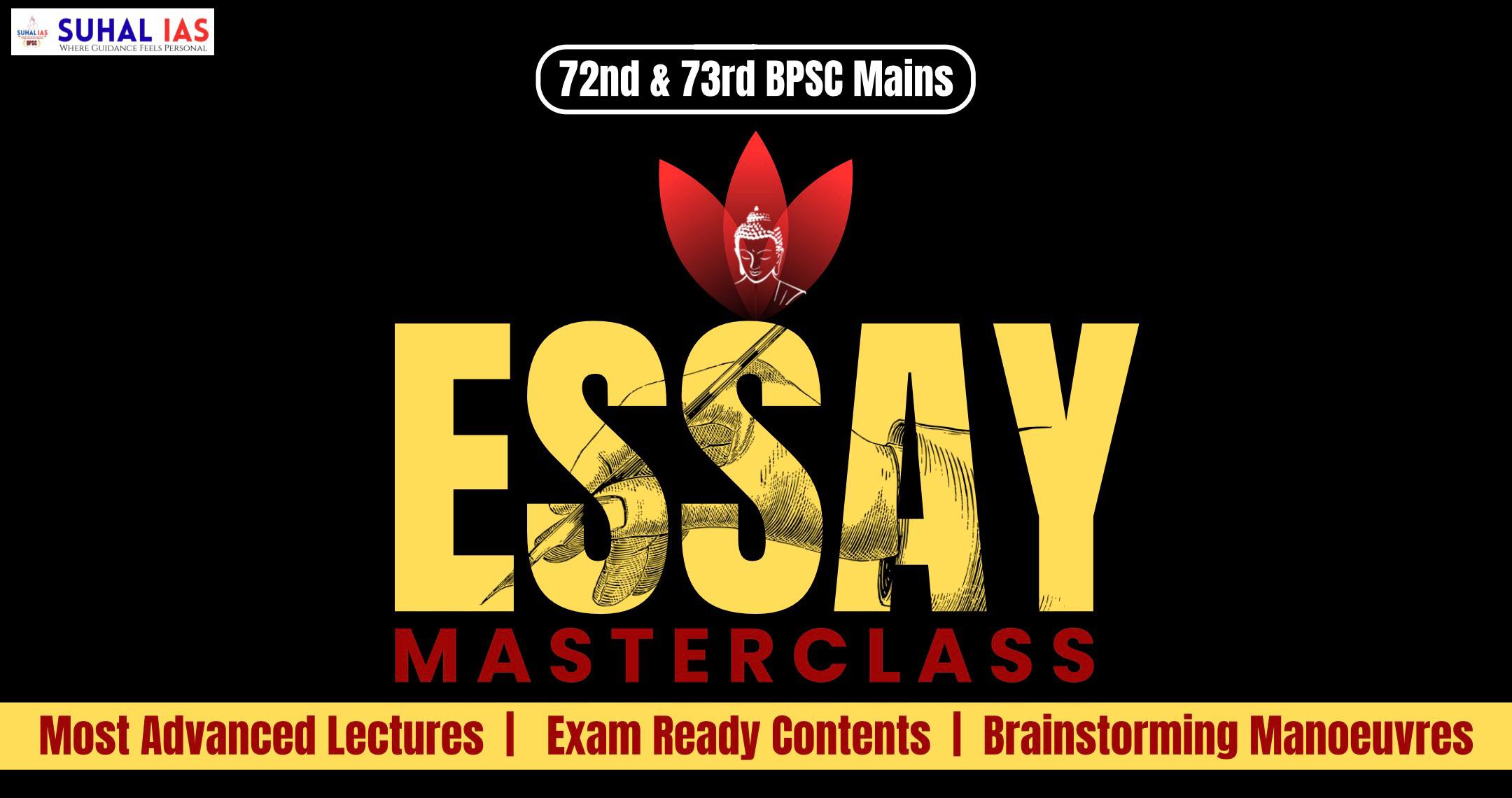 ESSAY MasterClass with SURAJ JHA — featured programme by SUHAL IAS