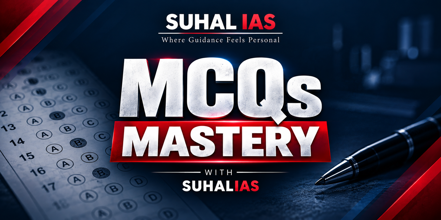 MCQs Mastery by SUHAL IAS — Daily High-Yield MCQ Practice for 72nd & 73rd BPSC Prelims | Practice • Revise • Master