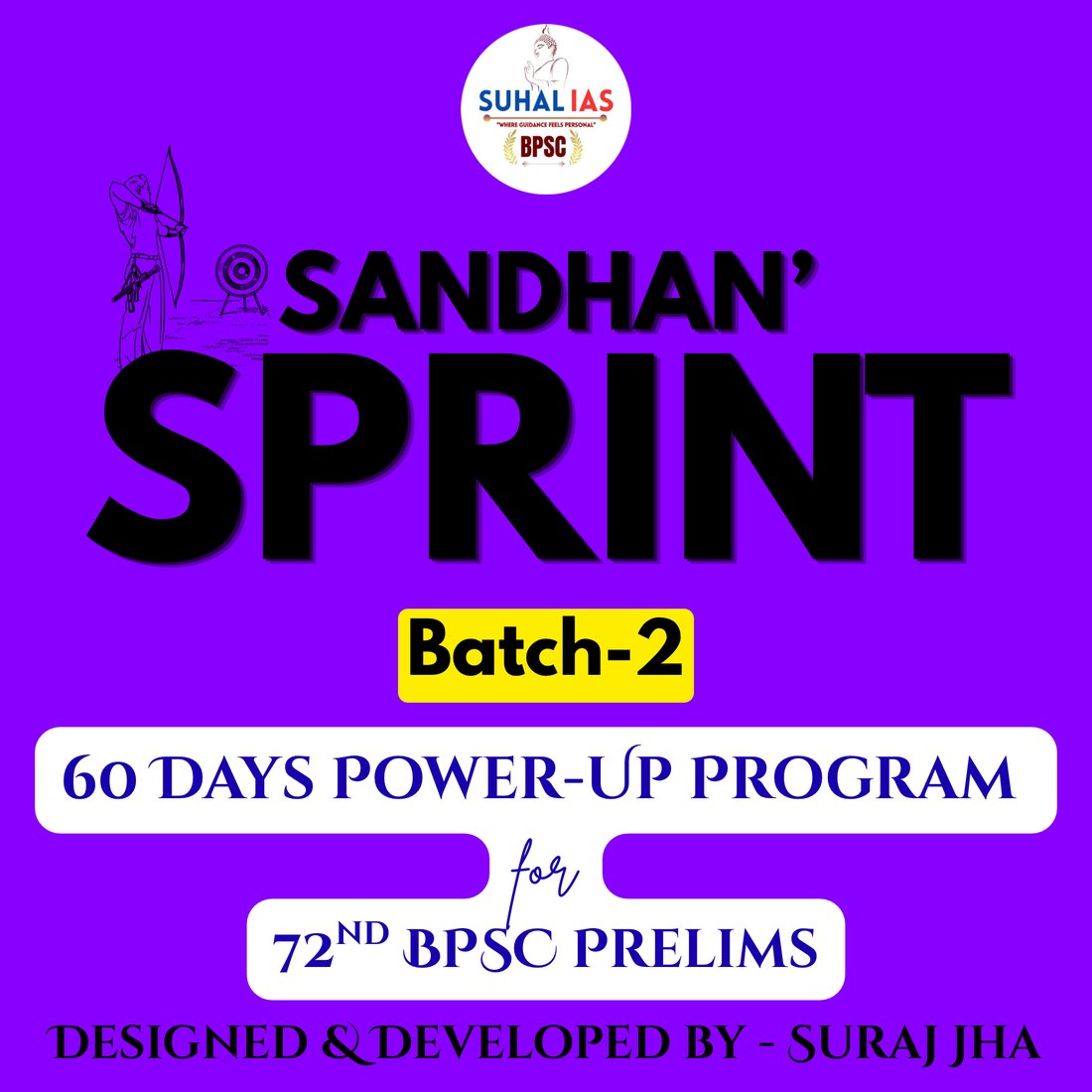 SANDHAN's SPRINT-2 — 72nd BPSC Prelims programme by SUHAL IAS